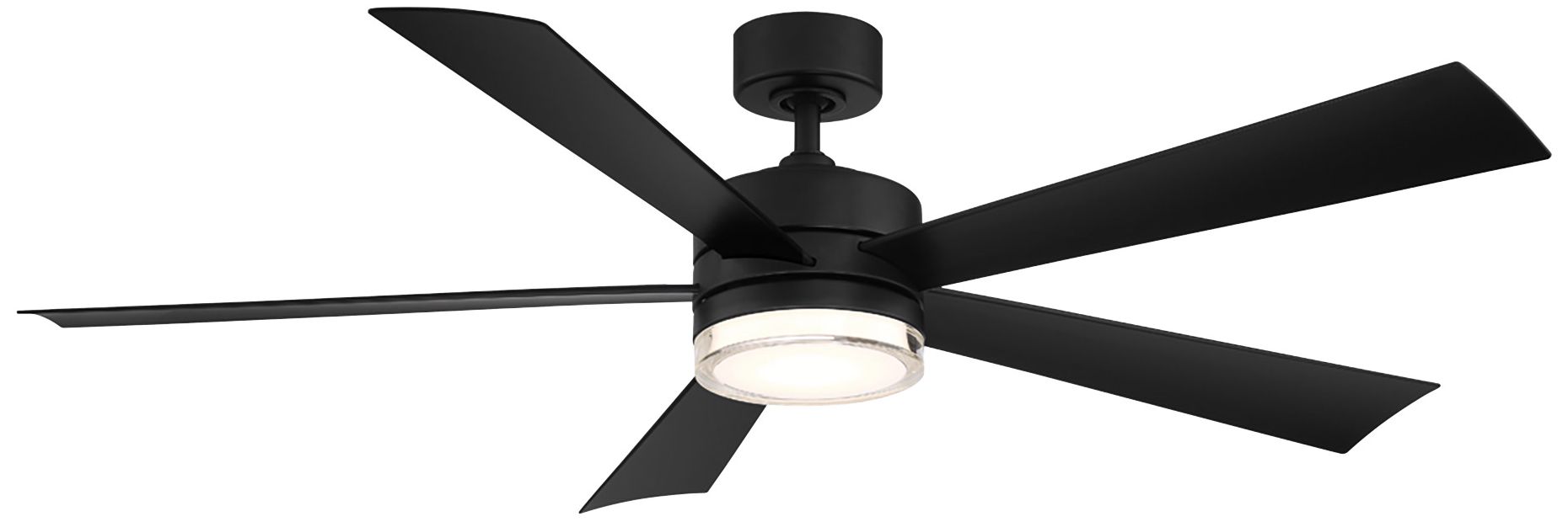 Image 2 52" Modern Forms Wynd Matte Black LED Smart Indoor/Outdoor Ceiling Fan