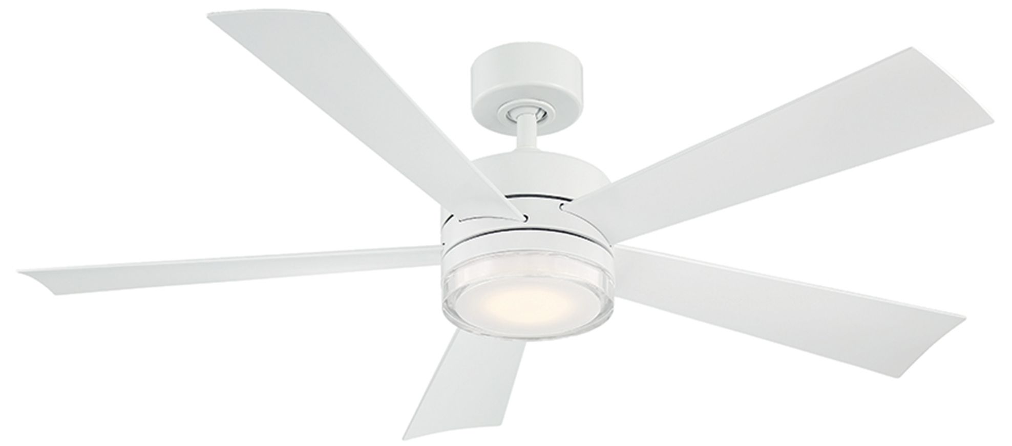 52" Modern Forms Wynd Matte White LED Smart Indoor/Outdoor Ceiling Fan