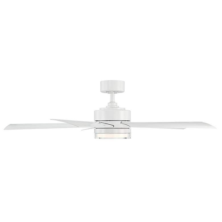 Image 5 52" Modern Forms Wynd Matte White LED Wet Rated Smart Ceiling Fan more views