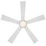 6_52" Modern Forms Wynd Matte White LED Wet Rated Smart Ceiling Fan more views