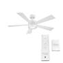 52" Modern Forms Wynd Matte White LED Wet Rated Smart Ceiling Fan