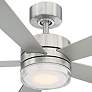 52" Modern Forms Wynd Stainless Steel LED Smart Ceiling Fan
