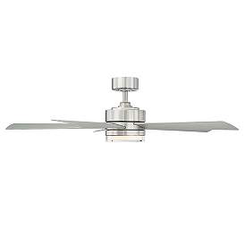 Image4 of 52" Modern Forms Wynd Stainless Steel LED Smart Ceiling Fan more views