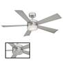 52" Modern Forms Wynd Stainless Steel LED Smart Ceiling Fan