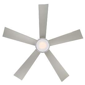 Image5 of 52" Modern Forms Wynd Stainless Steel LED Smart Ceiling Fan more views