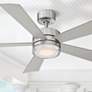 52" Modern Forms Wynd Stainless Steel LED Wet Rated Smart Ceiling Fan