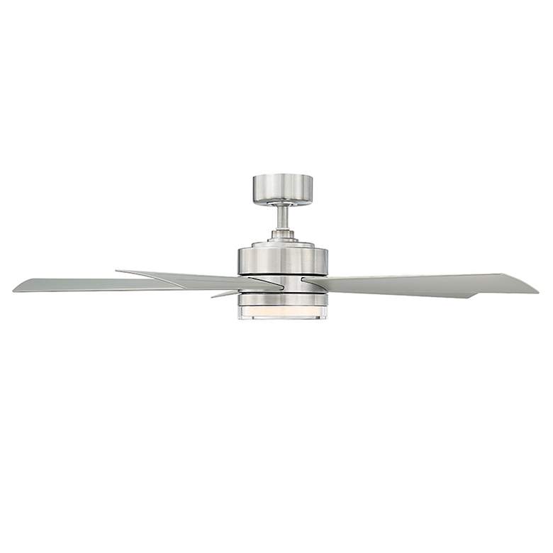 Image 5 52" Modern Forms Wynd Stainless Steel LED Wet Rated Smart Ceiling Fan more views