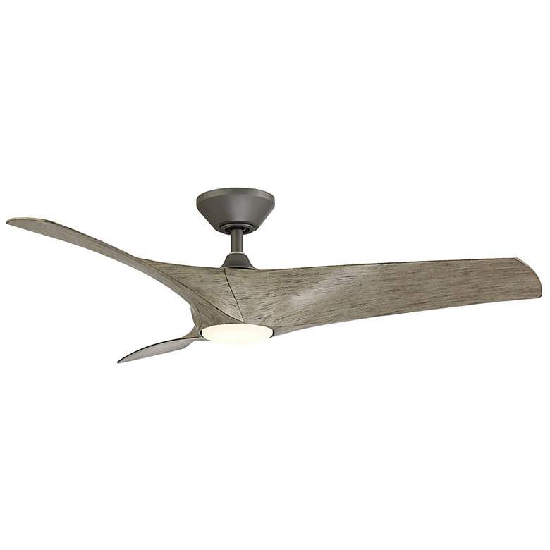 Image 2 52" Modern Forms Zephyr Graphite LED Smart Ceiling Fan
