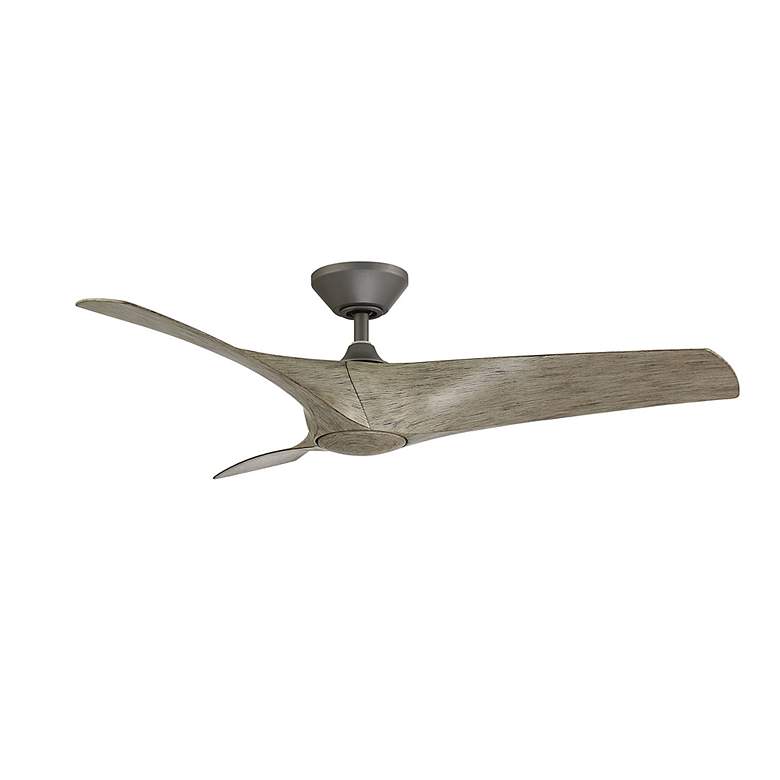 Image 4 52" Modern Forms Zephyr Graphite LED Smart Ceiling Fan more views