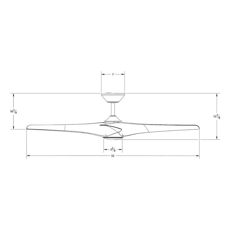 Image 7 52" Modern Forms Zephyr Graphite LED Smart Ceiling Fan more views