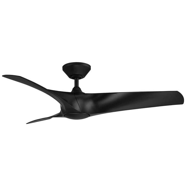 Image 6 52 inch Modern Forms Zephyr Matte Black LED Smart Ceiling Fan more views