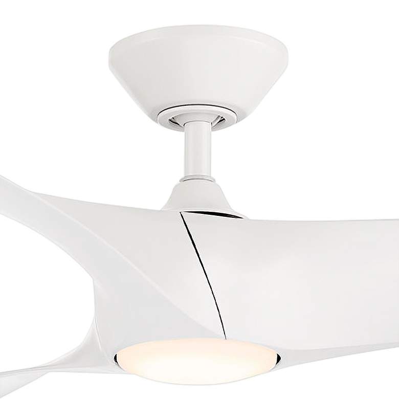 52&quot; Modern Forms Zephyr Matte White LED Smart Ceiling Fan more views