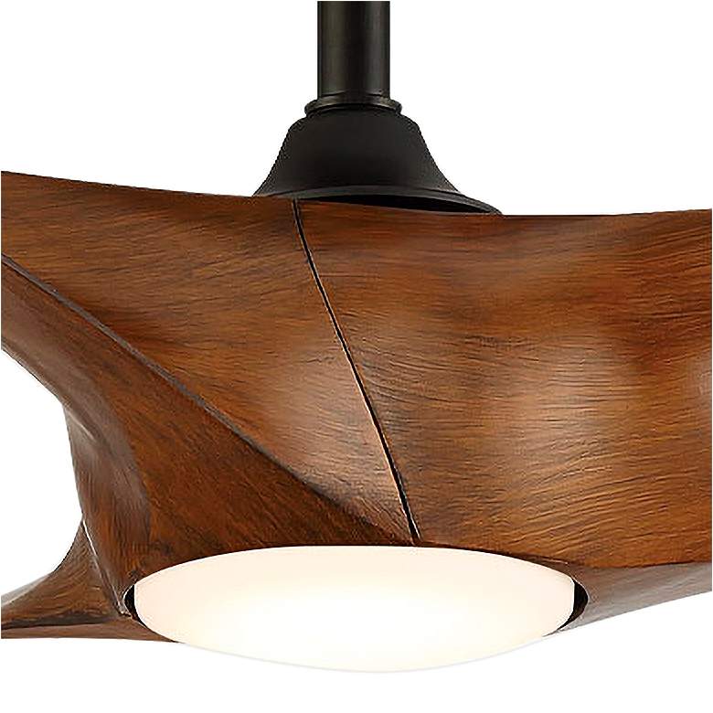 Image 3 52" Modern Forms Zephyr Wet LED Matte Black Smart Fan with Remote more views