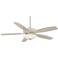 52"  Mojo Frosted White Glass - Bone White Ceiling Fan