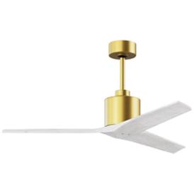 52" Mollywood Brushed Brass Ceiling Fan w/ White Blades 52" Mollywood Brushed Brass Ceiling Fan w/ White Blades