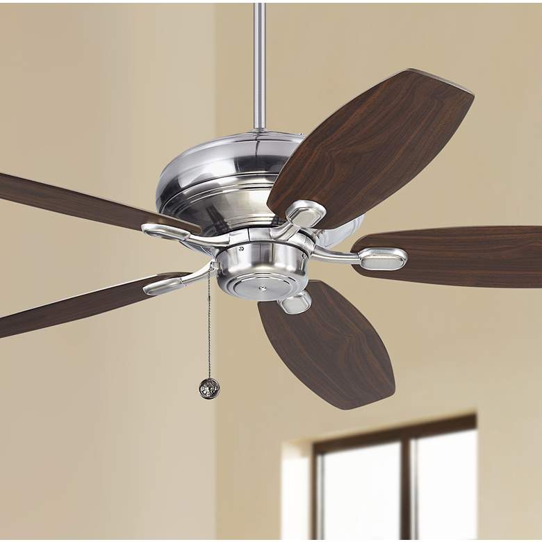 Image 1 52 inch Monte Carlo Centro Max Brushed Steel Ceiling Fan