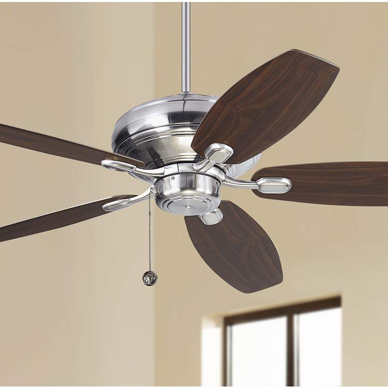 Image 1 52" Monte Carlo Centro Max Brushed Steel Ceiling Fan