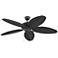 52" Monte Carlo Cruise Midnight Black Outdoor Ceiling Fan