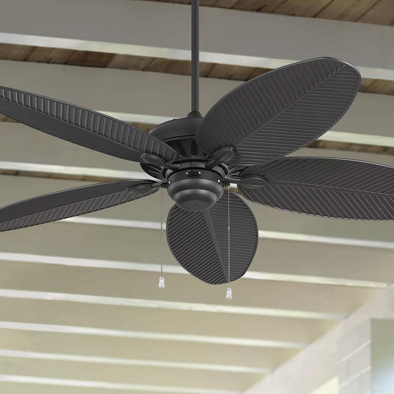 Image 1 52 inch Monte Carlo Cruise Midnight Black Outdoor Ceiling Fan