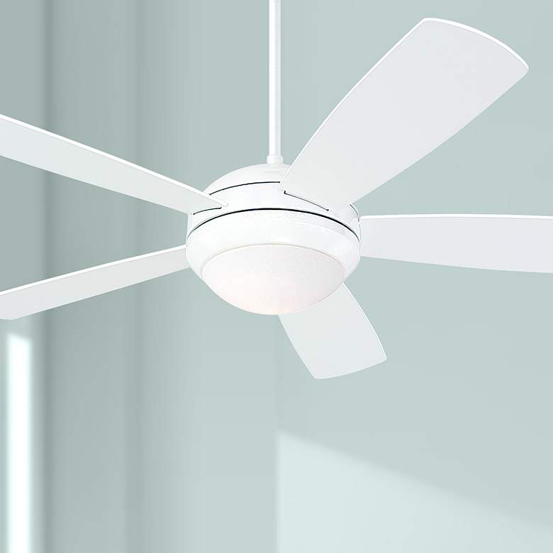 Image 1 52 inch Monte Carlo Discus White Ceiling Fan