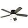 52" Monte Carlo Traverse Aged Pewter LED Hugger Ceiling Fan