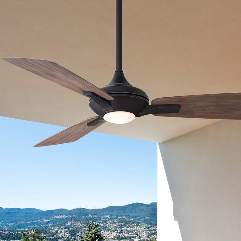 Image 1 52" Mykonos Oil-Rubbed Bronze 2700K LED Smart Ceiling Fan