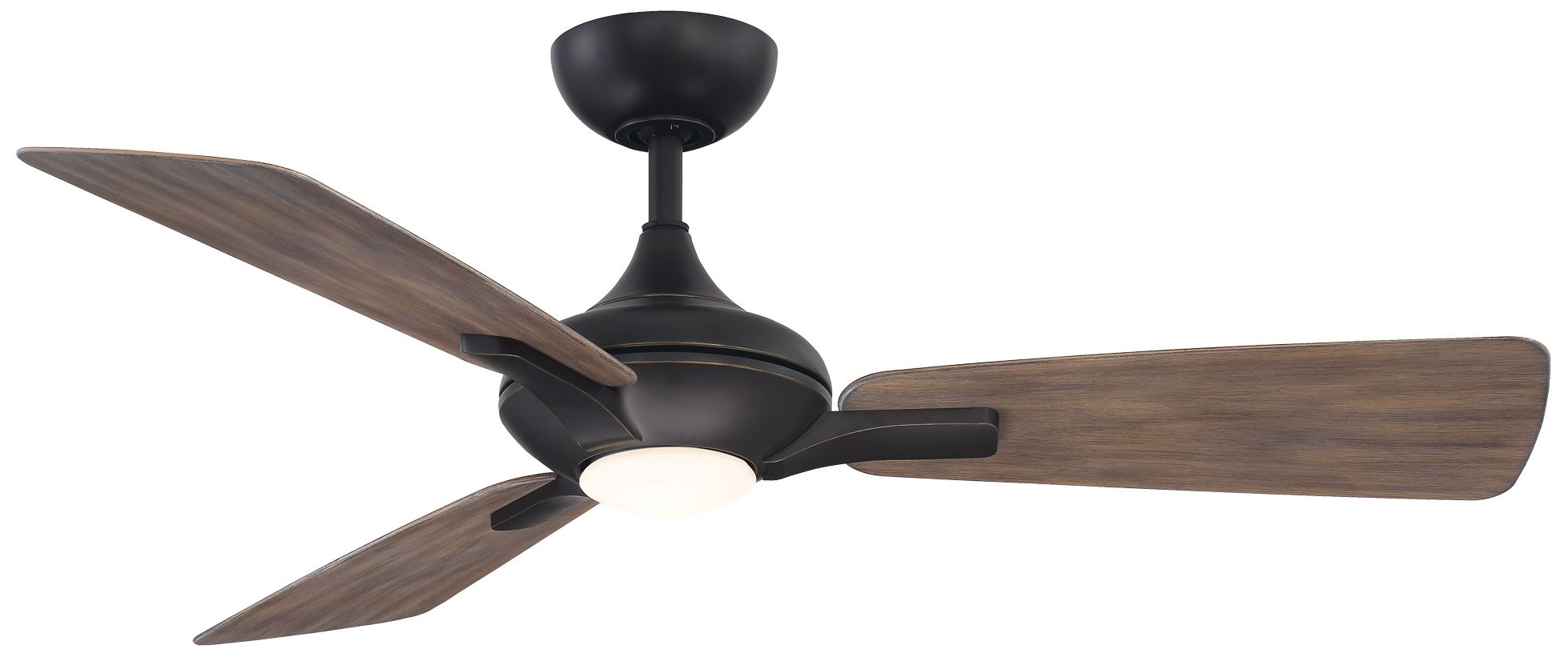 Image 2 52" Mykonos Oil-Rubbed Bronze and Barn Wood LED Ceiling Fan - Made to 