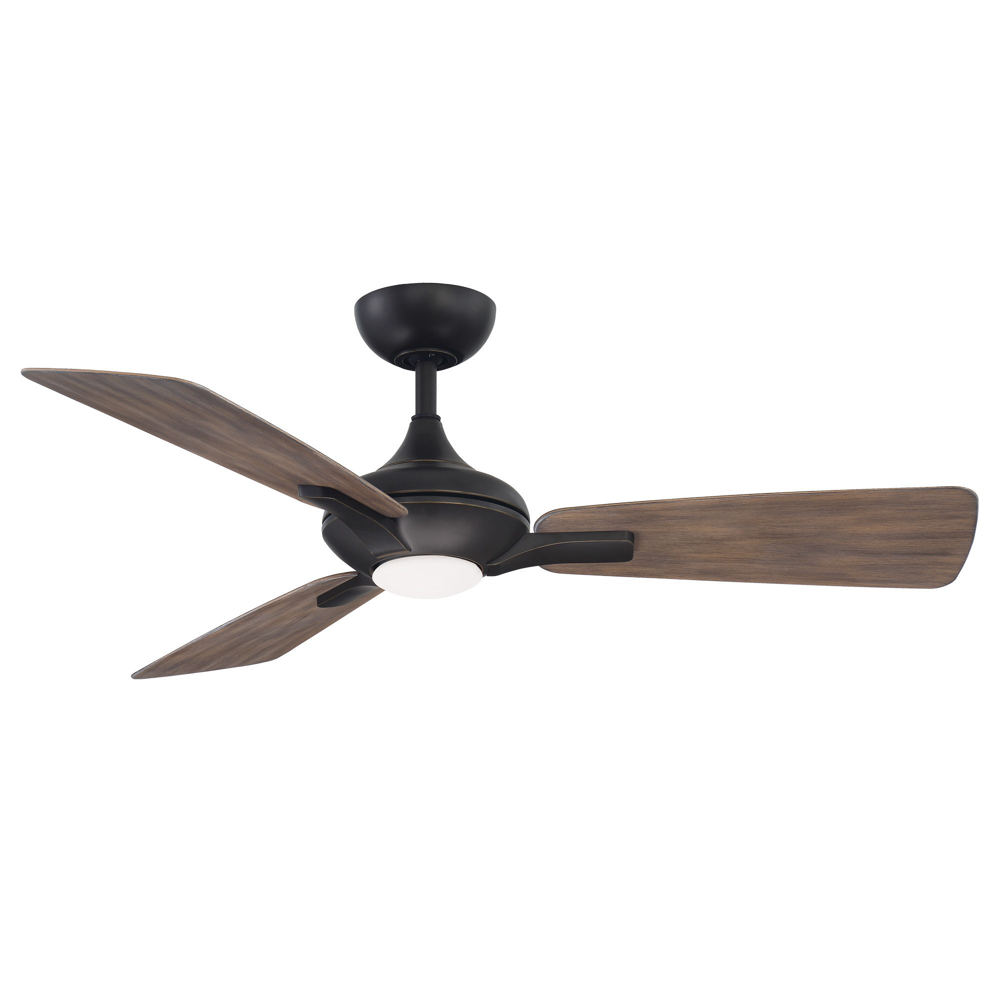 Image 3 52" Mykonos Oil-Rubbed Bronze and Barn Wood LED Ceiling Fan - Made to  more views