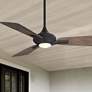 1_52" Mykonos Oil-Rubbed Bronze and Barn Wood LED Ceiling Fan