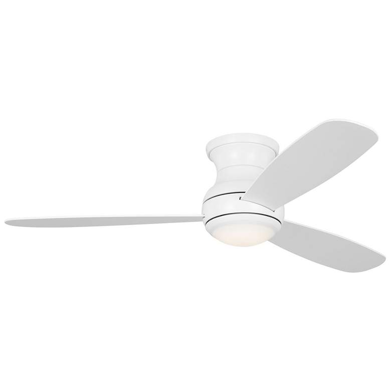 Image 1 52" Orbis Matte White LED Ceiling Fan w/ White Blades