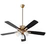 1_52" Ovation Aged Brass and Matte Black LED Ceiling Fan