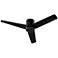 52" Oxygen Adora Black Outdoor Hugger Ceiling Fan with Wall Control