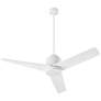 52" Oxygen Adora White Outdoor Ceiling Fan with Wall Control