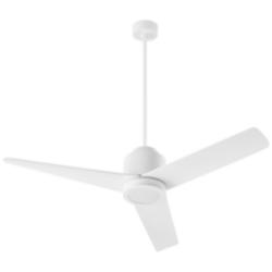 52" Oxygen Adora White Outdoor Ceiling Fan with Wall Control