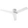 52" Oxygen Adora White Outdoor Hugger Ceiling Fan with Wall Control