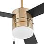 5_52" Oxygen Allegro Aged Brass Indoor Pull-Chain Ceiling Fan more views