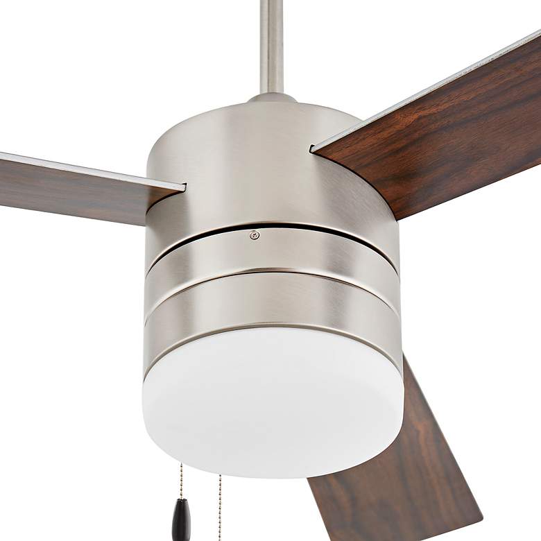 Image 3 52" Oxygen Allegro Satin Nickel Indoor Pull-Chain Ceiling Fan more views