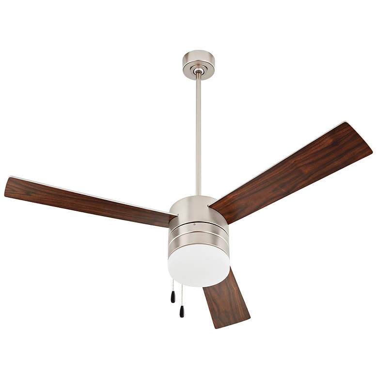 Image 4 52" Oxygen Allegro Satin Nickel Indoor Pull-Chain Ceiling Fan more views