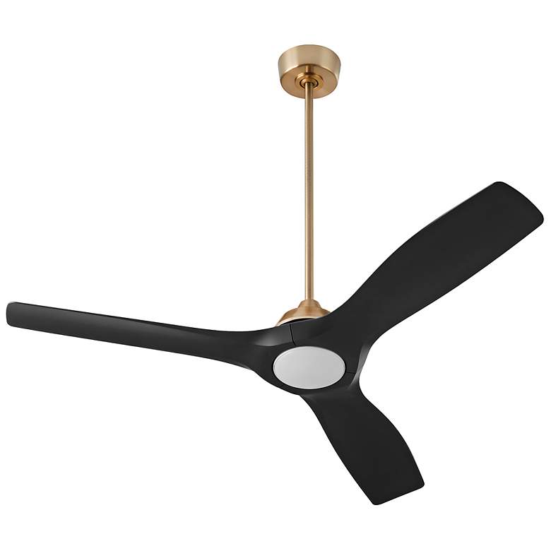 Image 4 52" Oxygen Avalon Brass and Black Indoor Ceiling Fan with Wall Control more views