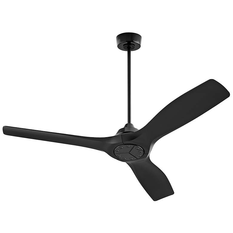 Image 1 52" Oxygen Avalon Gloss Black Indoor Ceiling Fan with Wall Control