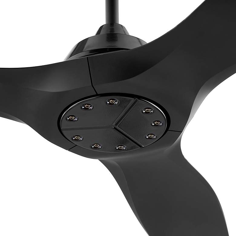 Image 2 52" Oxygen Avalon Gloss Black Indoor Ceiling Fan with Wall Control more views