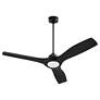 3_52" Oxygen Avalon Gloss Black Indoor Ceiling Fan with Wall Control more views