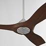 3_52" Oxygen Avalon Nickel and Walnut Indoor Ceiling Fan with Wall Unit more views