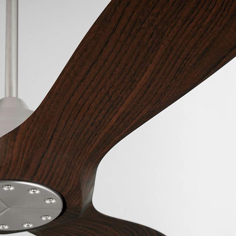 Image 4 52" Oxygen Avalon Nickel and Walnut Indoor Ceiling Fan with Wall Unit more views