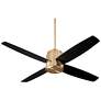 1_52" Oxygen Oslo Aged Brass Damp Rated Ceiling Fan with Wall Control
