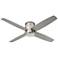 52" Oxygen Oslo Polished Nickel Damp Hugger Wall Control Ceiling Fan
