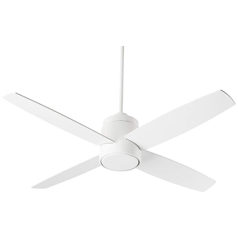 Image 1 52" Oxygen Oslo White Damp Rated Ceiling Fan with Wall Control