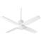 52" Oxygen Oslo White Damp Rated Ceiling Fan with Wall Control