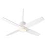 2_52" Oxygen Oslo White Damp Rated Ceiling Fan with Wall Control more views