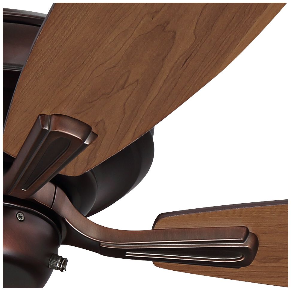 Image 4 52" Pacific Beach Oil Brushed Bronze Ceiling Fan with Pull Chain more views